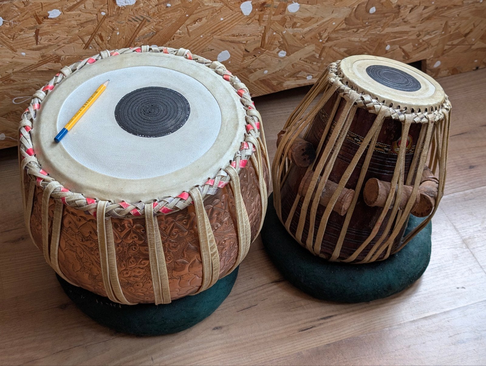 Tabla set, "Bina made in India" met heldere klank, Muziek en Instrumenten, Percussie, Ophalen, Gebruikt