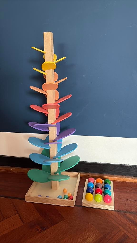 Knikkerbaan boom, Kinderen en Baby's, Speelgoed | Houten speelgoed, Ophalen of Verzenden, Zo goed als nieuw