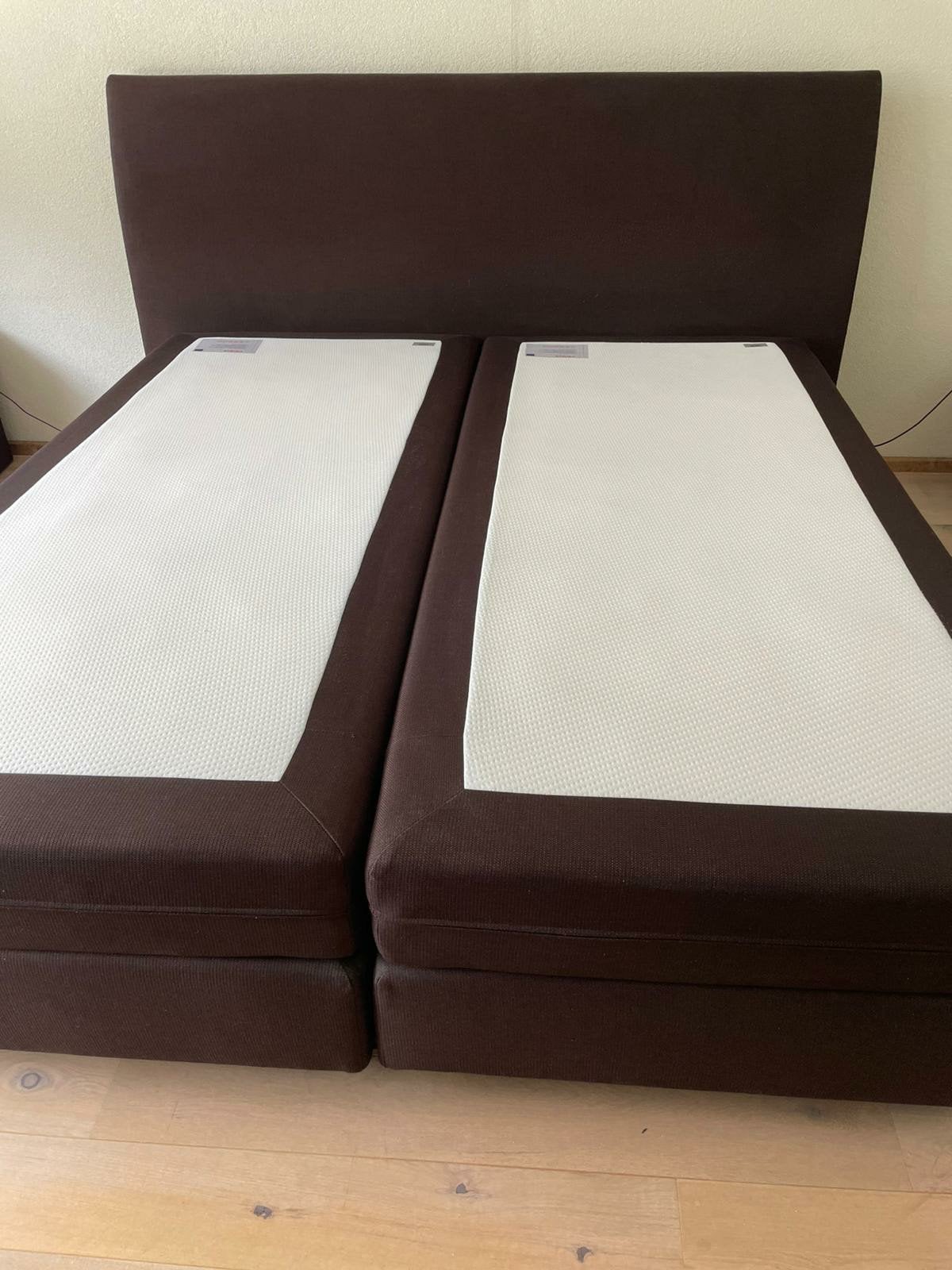bezorging is mogelijk 180x200 inzgs complete boxspring bed, Tweepersoons, Ophalen of Verzenden, Zo goed als nieuw, 180 cm