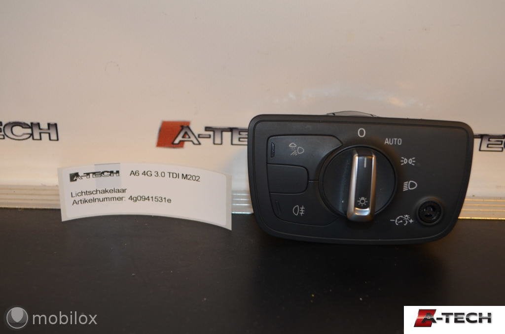 Lichtschakelaar Audi A6 C7 3.0 BiT ('11-'18) 4g0941531e M202, Audi, Gebruikt, Audi, Ophalen of Verzenden