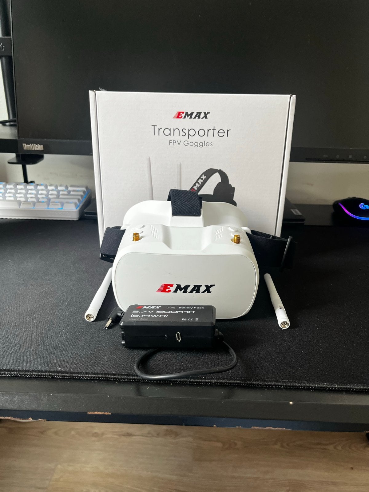 EMAX Transporter FPV Goggles - Zo goed als nieuw, Ophalen of Verzenden, Zo goed als nieuw, VR-bril, Overige platformen