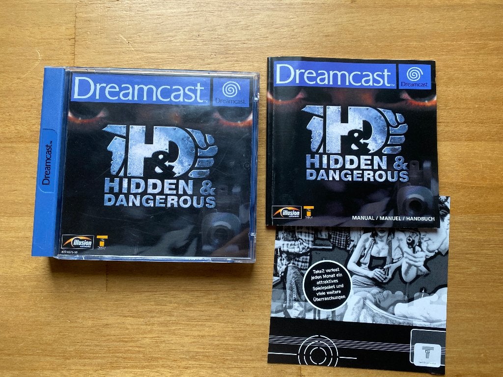 Hidden & dangerous sega dreamcast, Spelcomputers en Games, 1 speler, Racen en Vliegen, Ophalen of Verzenden, Zo goed als nieuw