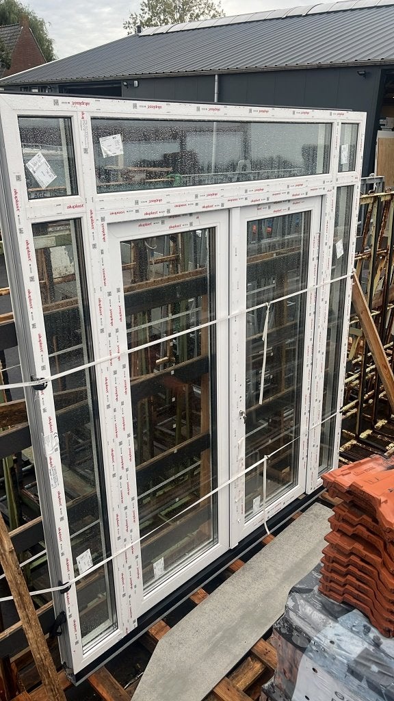 Nieuw in verpakking!! Deur/kozijn dubbel glas., Ophalen, Kunststof, Deurkozijn, Nieuw