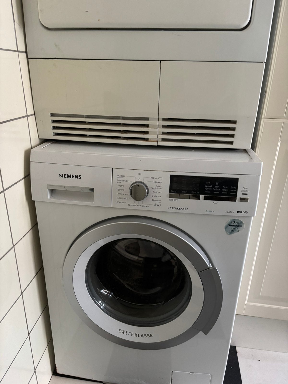 Siemens iQ500 extraKLASSE Wasmachine (WM14Q492NL/20) – 8kg, Ophalen, Gebruikt, 85 tot 90 cm, 1200 tot 1600 toeren