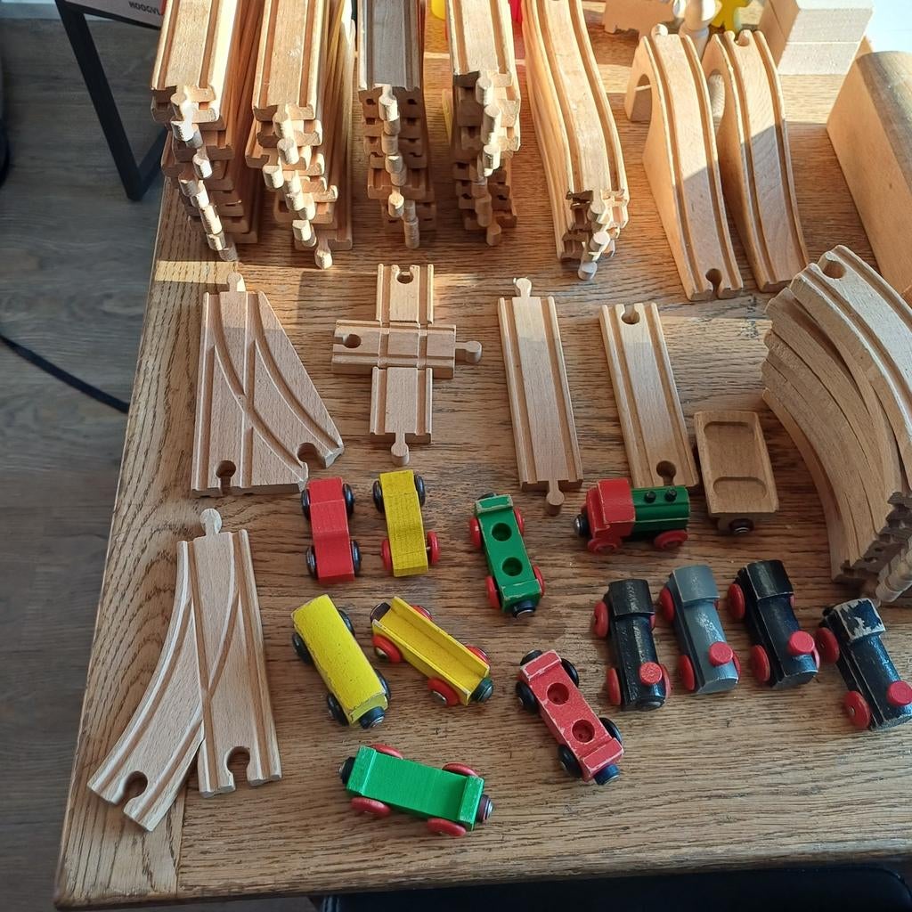 Brio en Ikea houten treinbaan, Ophalen, Gebruikt