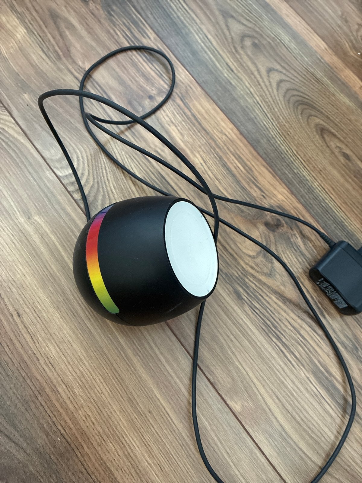 Philips LivingColors LED Lamp - Zwart met Kleurrijke Strip, Gebruikt, Kunststof, Zwart, Philips