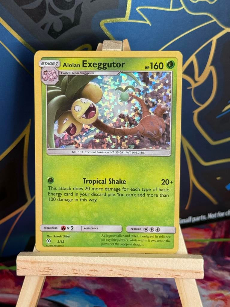 Alolan Exeggutor Pokémon Kaart - Zo goed als nieuw, Ophalen of Verzenden, Zo goed als nieuw, Losse kaart