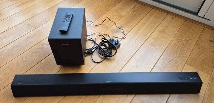 Philips TAB5305 soundbar + subwoofer., Ophalen, Bluetooth, Zo goed als nieuw