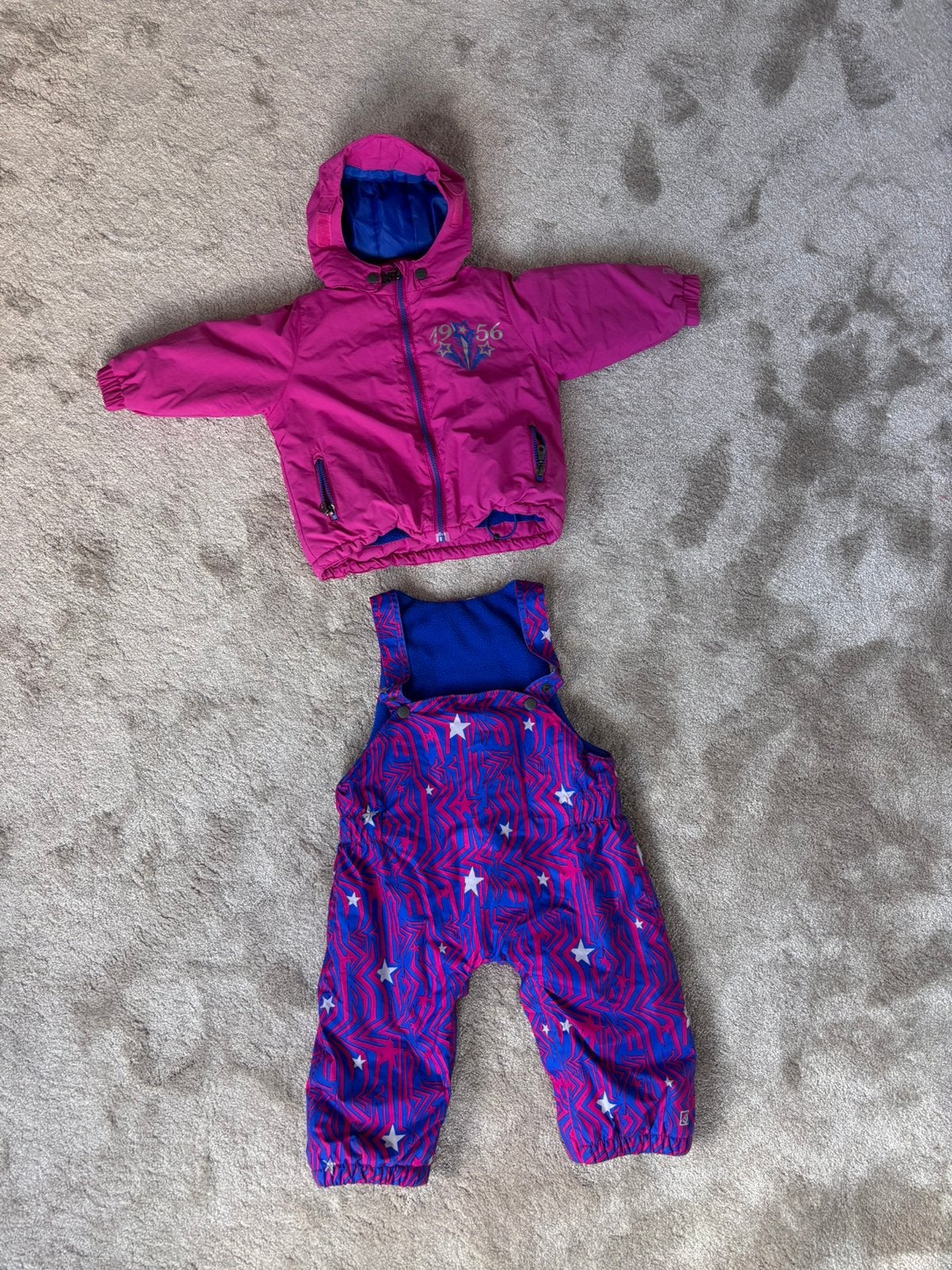 Skipak maat 80 Rucanor als nieuw roze/paars blauw, Ophalen of Verzenden, Zo goed als nieuw, Meisje, Pakje