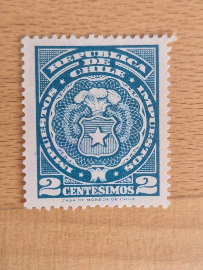 Chili 1967 fiscale zegel, Ophalen of Verzenden, Zuid-Amerika