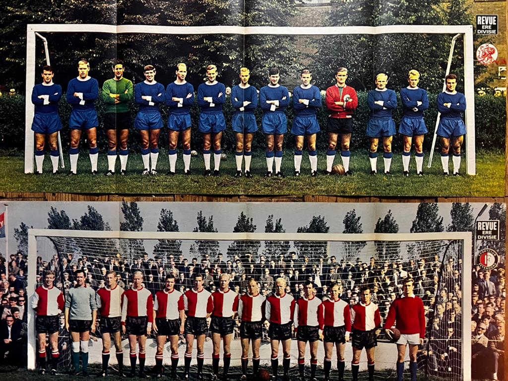 Vintage Voetbal Posters Eredivisie Jaren '60, Ophalen of Verzenden, Zo goed als nieuw, Poster, Plaatje of Sticker