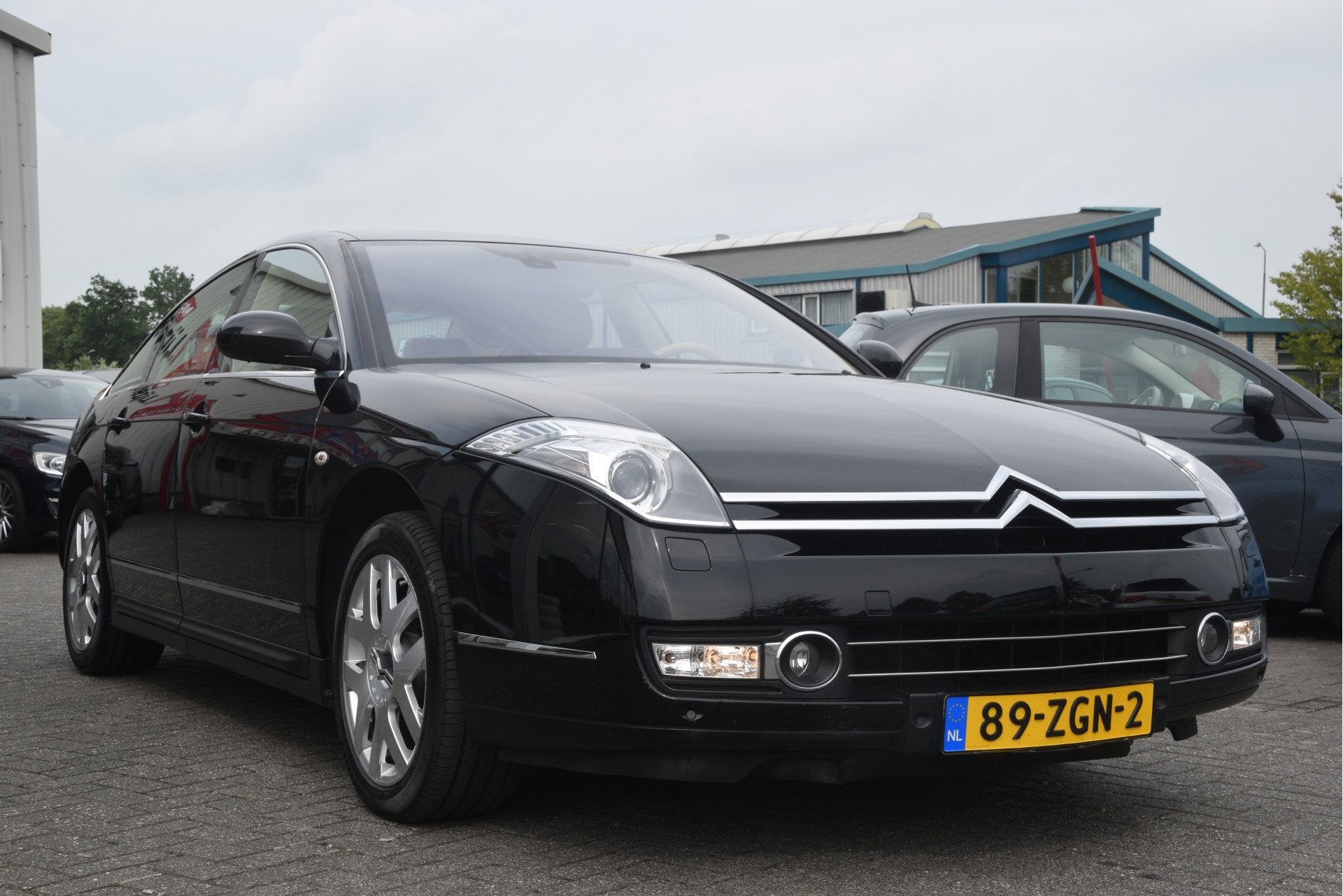Citroën C6 2.7 HdiF V6 Ligne Business Navi | Leer | Hydraul, Auto's, Gebruikt, Beige, C6, Zwart