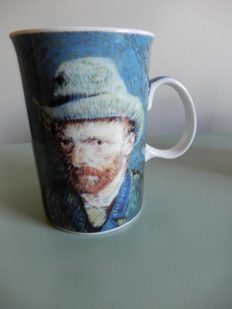 3 bekers met afbeeldingen van Vincent van Gogh, Ophalen of Verzenden, Zo goed als nieuw, Overige stijlen, Kop(pen) en/of Schotel(s)