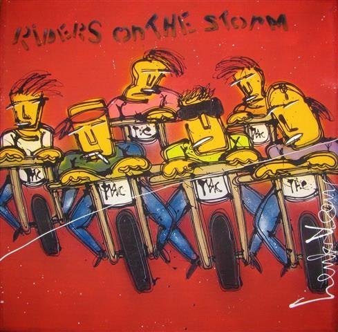 Giclée Riders on the storm - groot formaat, Figuren, Giclée, Ophalen of Verzenden, Gesigneerd