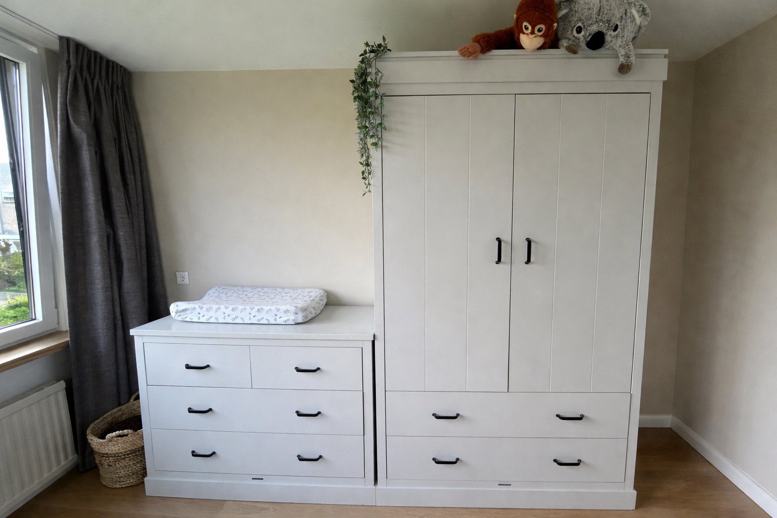 Complete babykamer Kidsmill Newport + Aerosleep (60x120), Ophalen, Zo goed als nieuw