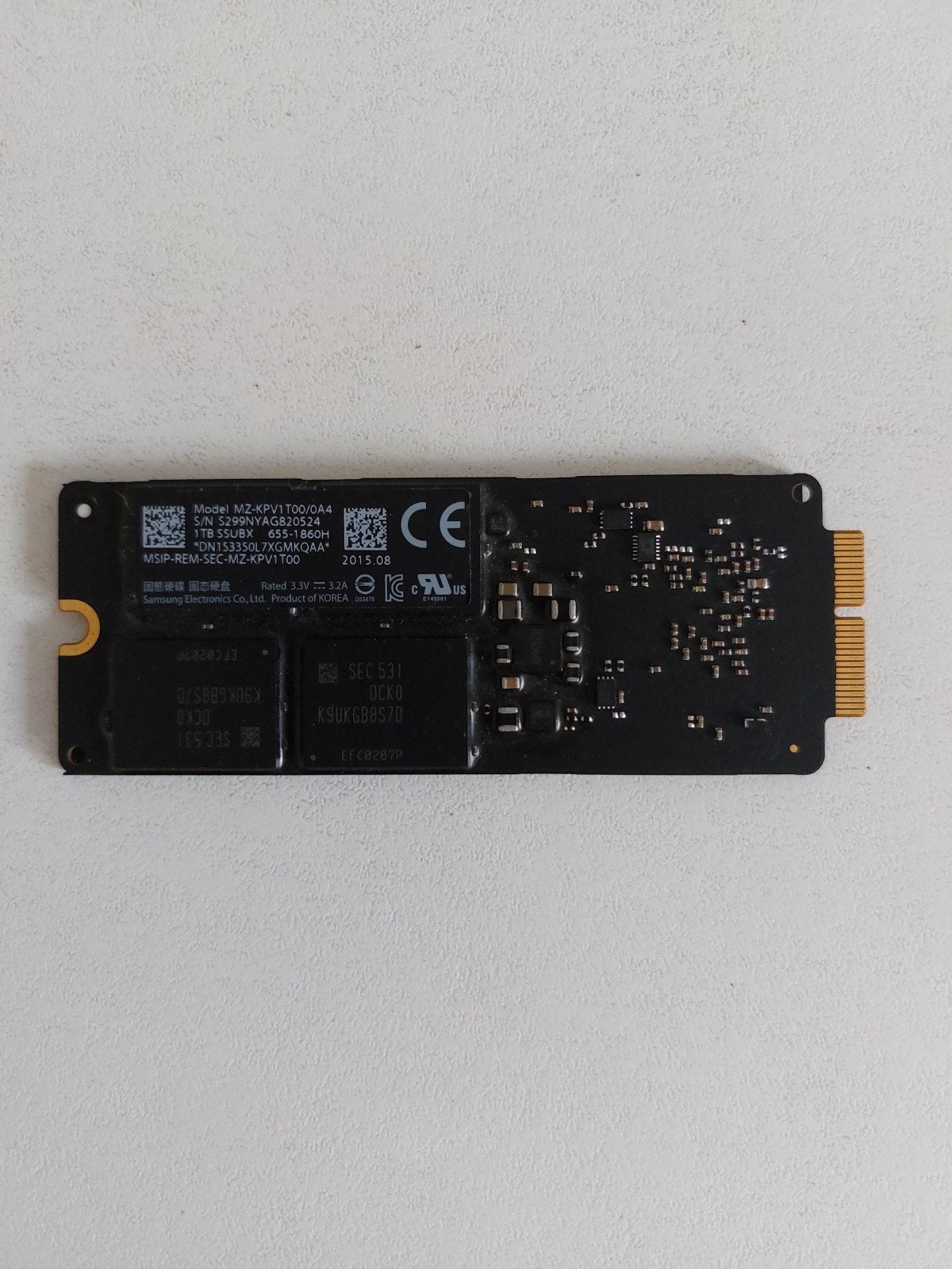 Samsung MZ-KPV1T00/0A4 1TB SSD - Nieuwstaat, Computers en Software, Harde schijven, Intern, SSD, Ophalen of Verzenden, Zo goed als nieuw