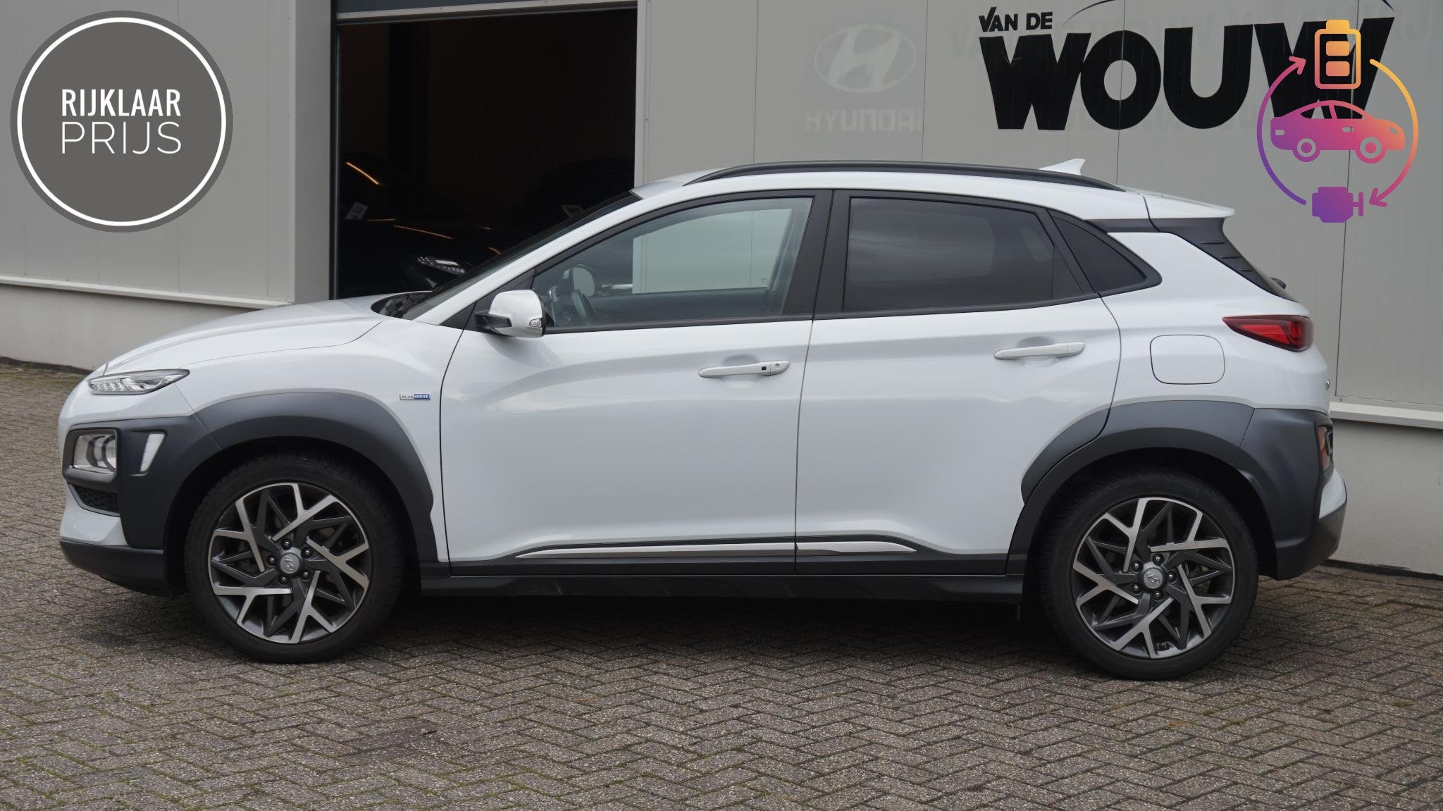 Hyundai Kona 1.6 GDI HEV Trekhaak | Navigatie | Keyless | Ri, Auto's, Dealer onderhouden, Stof, Gebruikt, Euro 6
