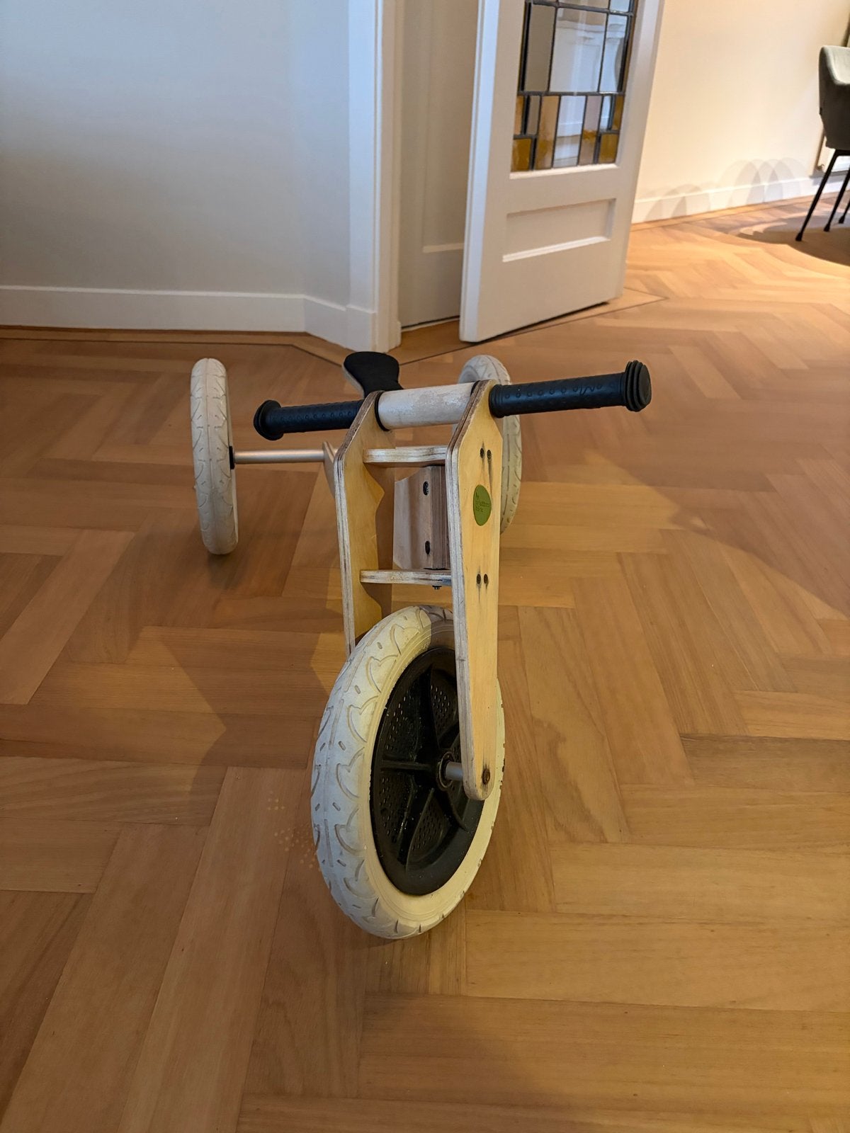 Wishbone Bike 3-in-1 loopfiets/driewieler hout, Fietsen en Brommers, Ophalen, Gebruikt, Verstelbare zitting