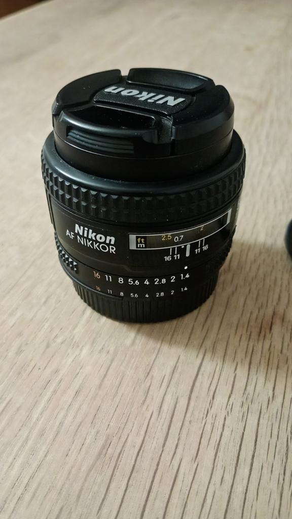 Nikon AF Nikkor 50mm 1:1.4 D lens, Ophalen of Verzenden, Standaardlens