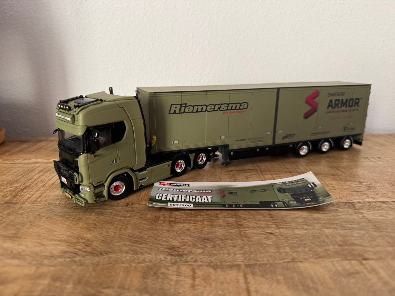 WSI Scania 650S Riemersma, Ophalen of Verzenden, Nieuw, Bus of Vrachtwagen, Wsi