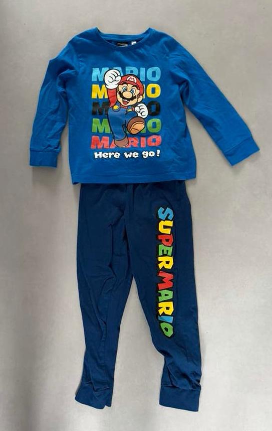Super Mario pyama 116, Kinderen en Baby's, Kinderkleding | Maat 116, Ophalen, Zo goed als nieuw, Jongen, Nacht- of Onderkleding