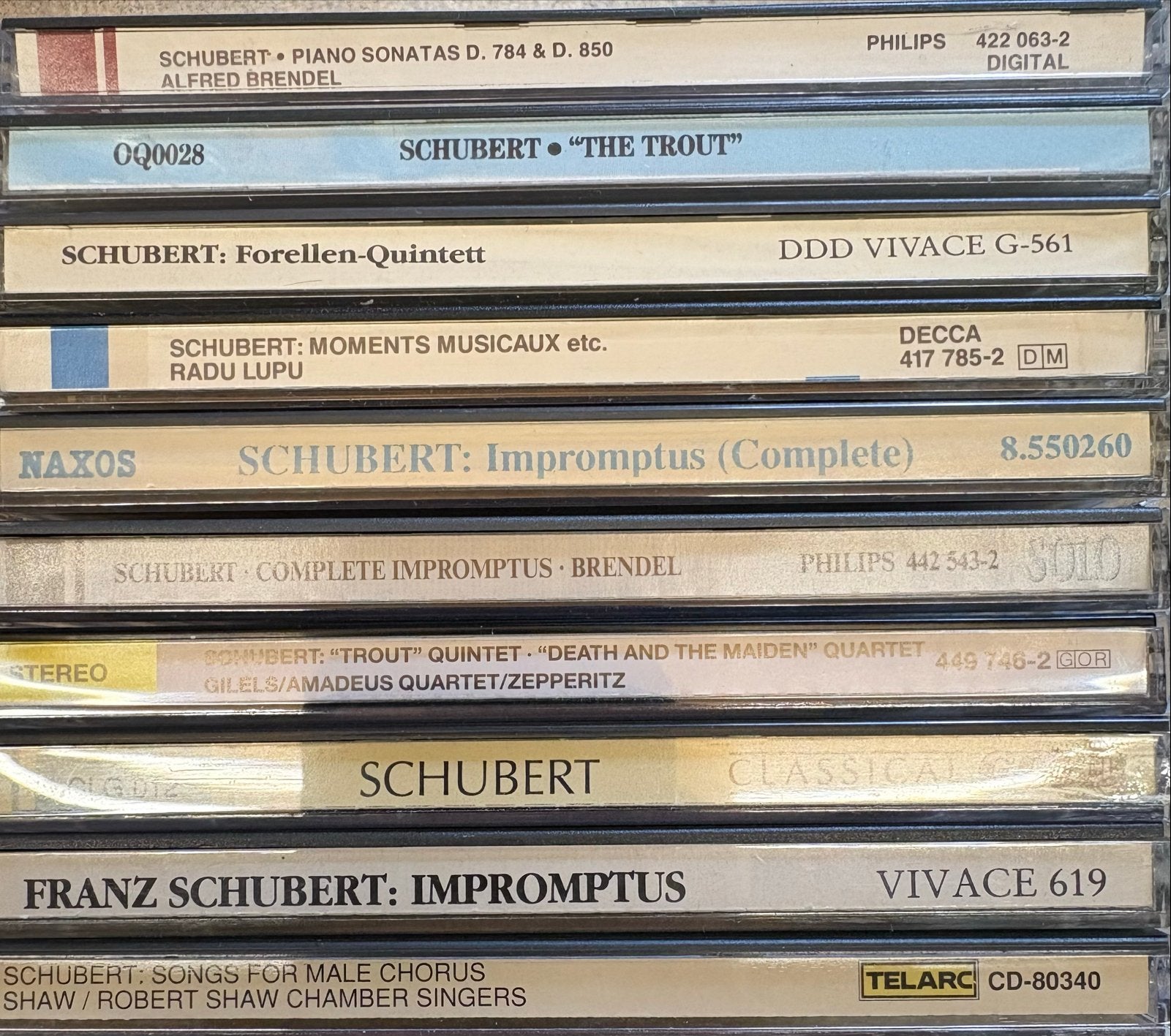 Schubert CD Collectie: Piano Sonates, Impromptus, Forellenkw, Cd's en Dvd's, Schubert, Ophalen of Verzenden, Romantiek, Inclusief boekje