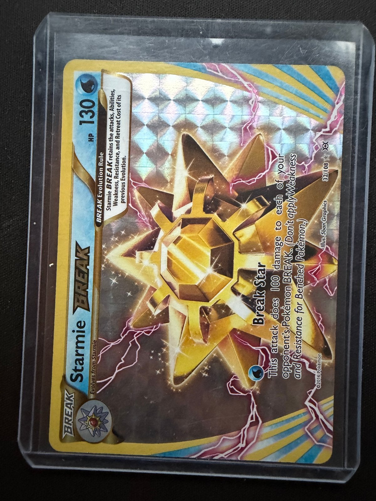 Starmie BREAK 32/122, Ophalen of Verzenden, Zo goed als nieuw, Losse kaart, Foil
