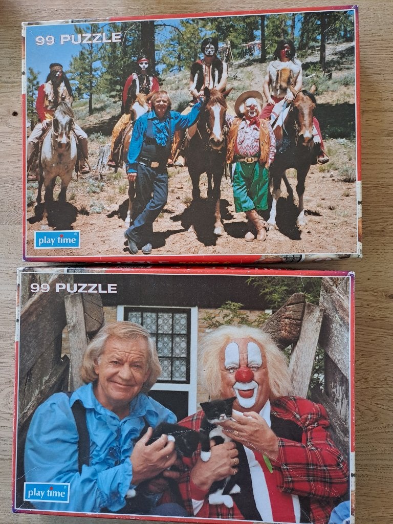 BASSIE EN ADRIAAN. 2 PUZZELS. PLAY TIME., Ophalen of Verzenden, Meer dan 50 stukjes, Gebruikt, 4 tot 6 jaar