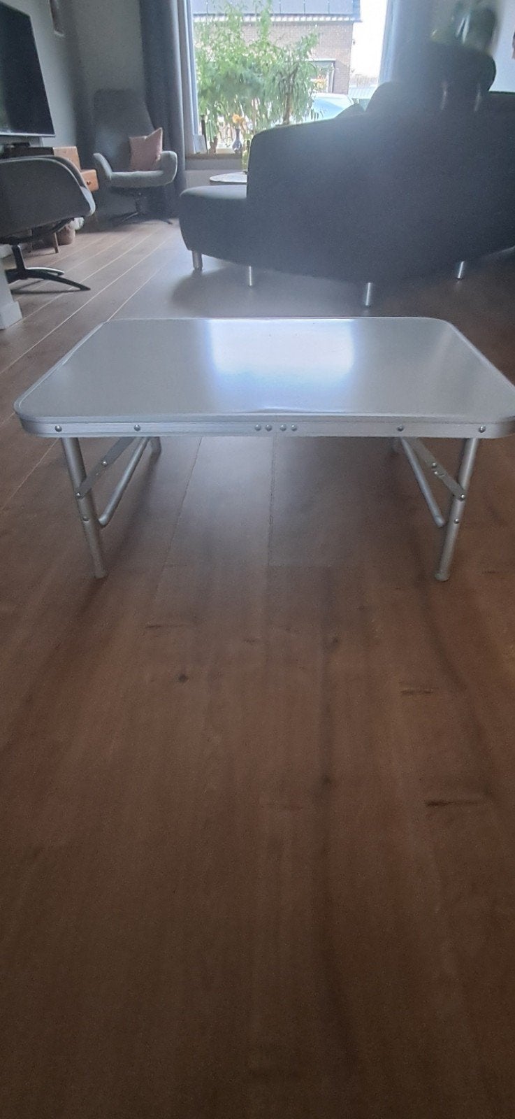 Compacte campingtafel 75x55x31 cm - Goede staat, Ophalen, Gebruikt