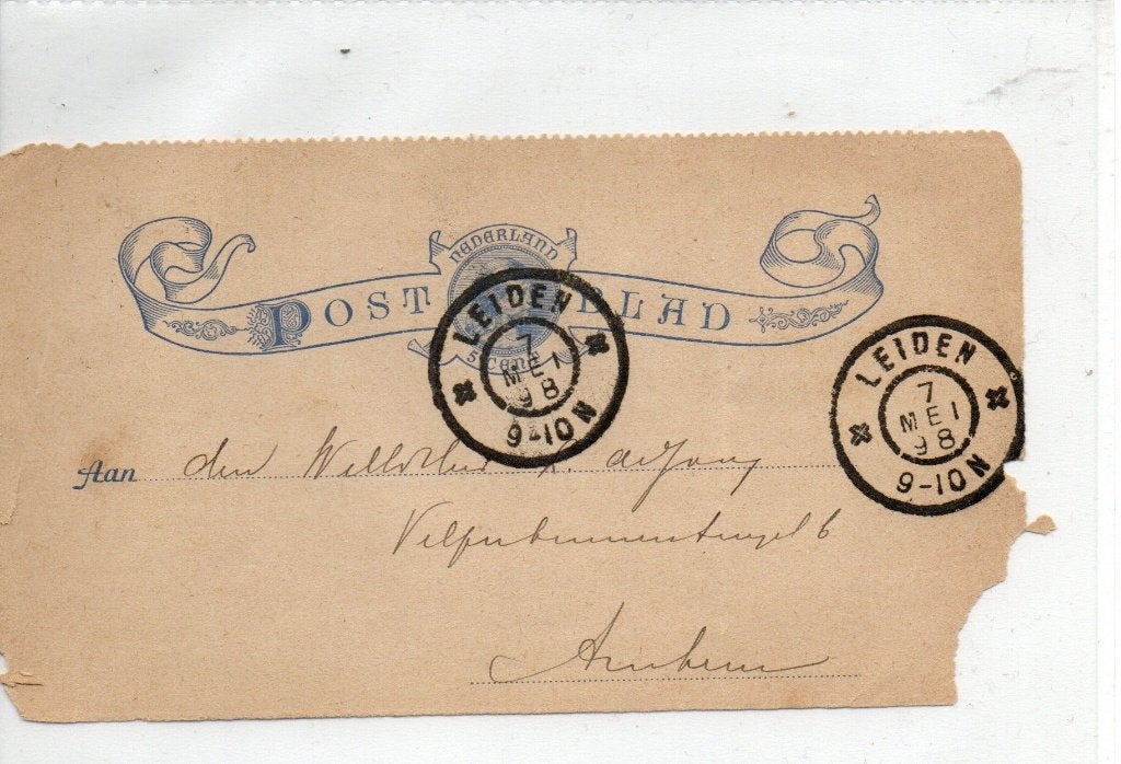 Postwaardestuk - POSTBLAD. Geuzendam 2.  7 mei 1898., Ophalen of Verzenden, Briefkaart