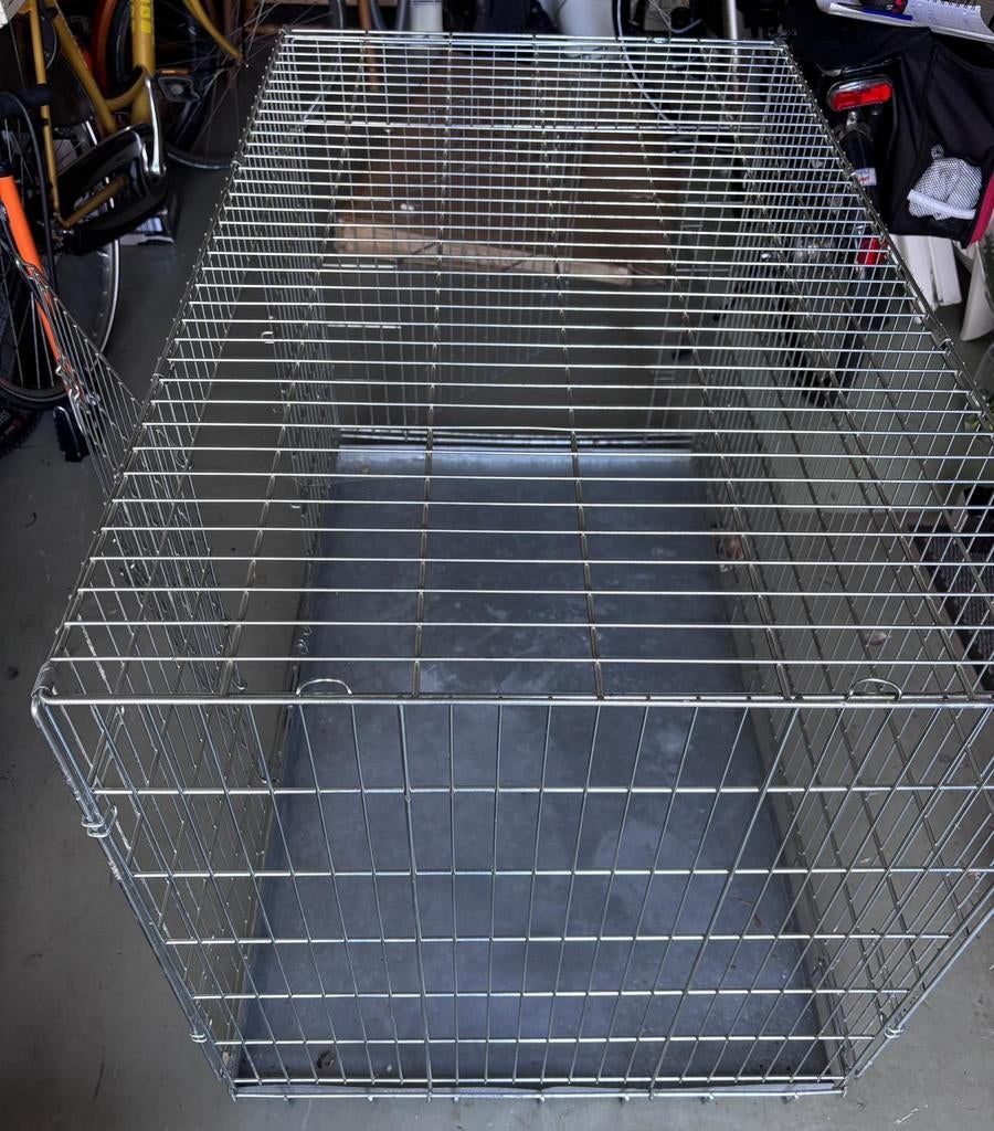 Stalen honden bench, Ophalen, Gebruikt