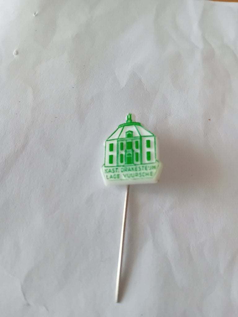 Pin - Kasteel Drakesteijn - Lage Vuursche, Ophalen of Verzenden, Gebruikt, Overige onderwerpen, Speldje of Pin
