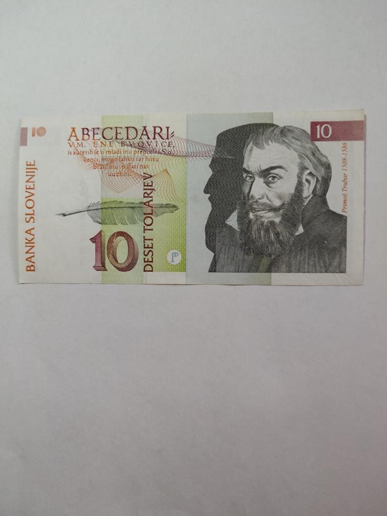 Slovenië 10 tolarev 1992, Ophalen of Verzenden, Overige landen