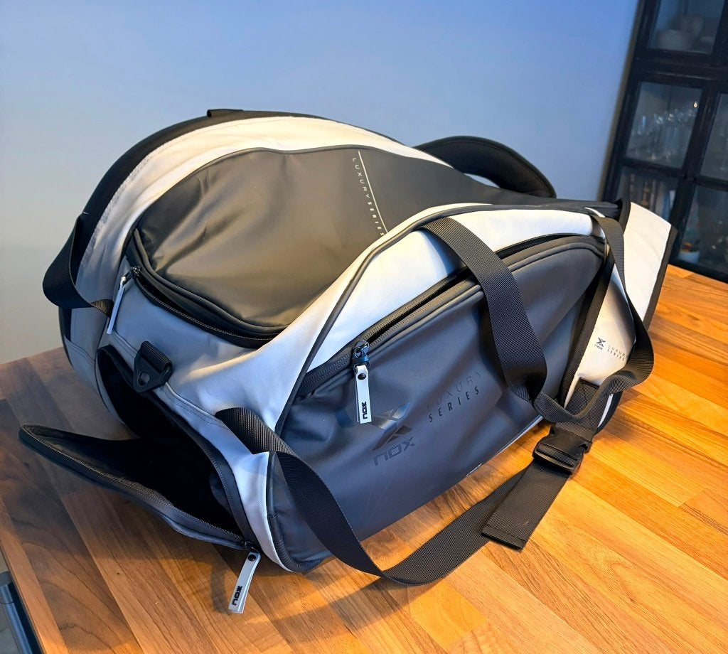 NOX Luxury Master Series Black/White Racketbag, Ophalen of Verzenden, Gebruikt, Padeltas
