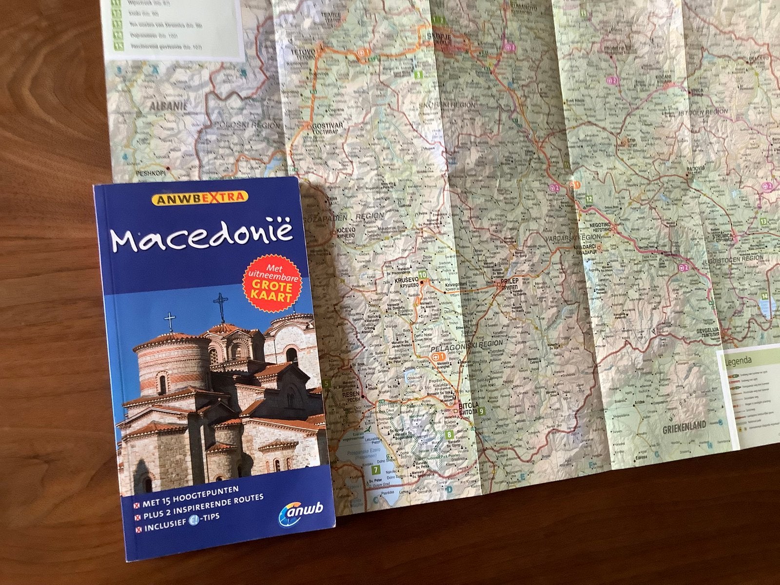 Macedonie ANWB reisgids + kaart, Boeken, Reisgidsen, Ophalen of Verzenden