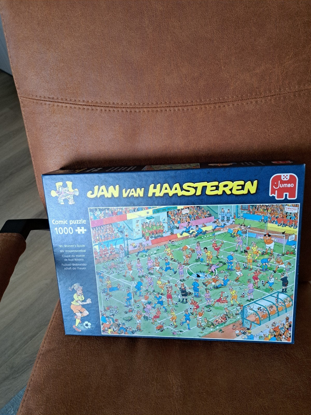 V haasteren puzzel wk vrouwen voetbal, Ophalen of Verzenden, 500 t/m 1500 stukjes, Zo goed als nieuw