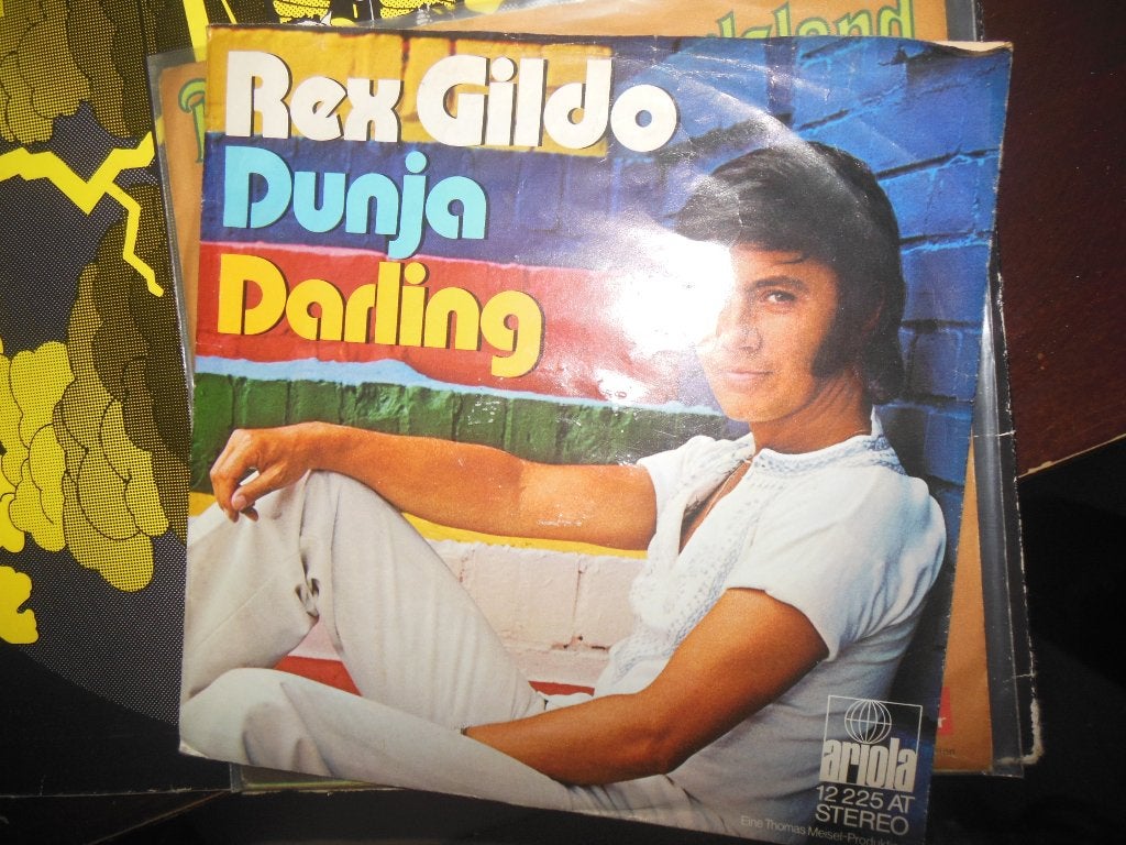 single rex gildo 45rpm jukebox vinyl record dunja darling, Ophalen of Verzenden, Gebruikt, Pop