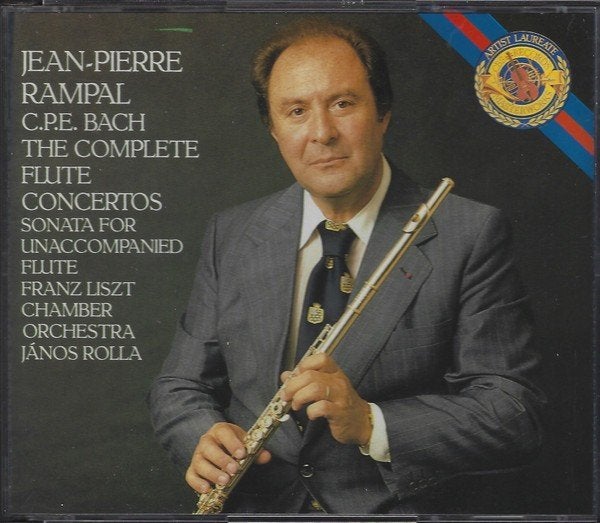 CPE BACH Complete flute concertos 2 - CD RAMPAL ROLLA CBS, Gebruikt, Boxset, Ophalen of Verzenden, Orkest of Ballet