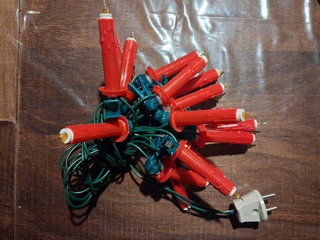oma's nostalgische / vintage kerstverlichting, Diversen, Kerst, Ophalen, Gebruikt