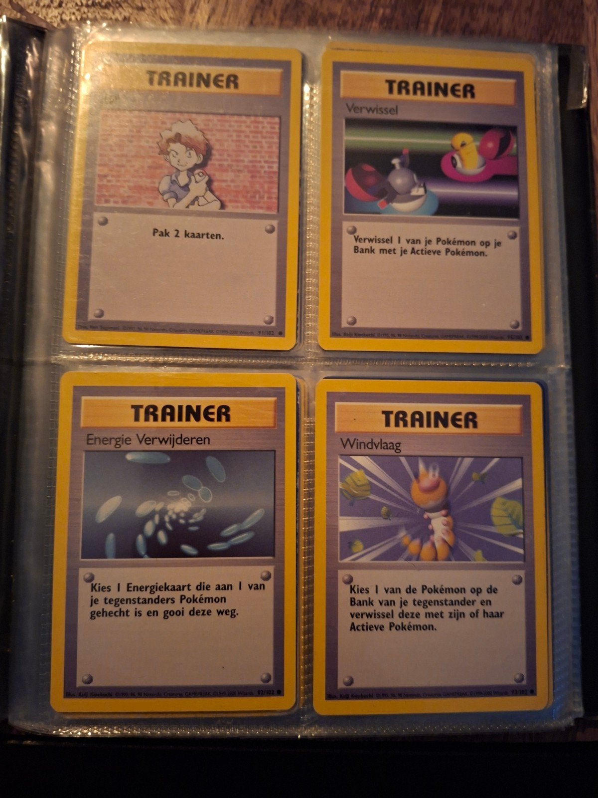 Pokémon Trainer Kaarten Set - Vintage Collectie, Ophalen of Verzenden, Gebruikt, Meerdere kaarten