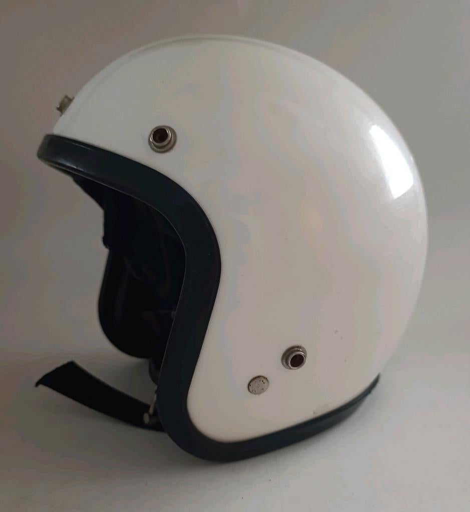 Vintage Zwitserse race helm, open versie 1983, Verzamelen, Ophalen of Verzenden, Zo goed als nieuw, Auto's