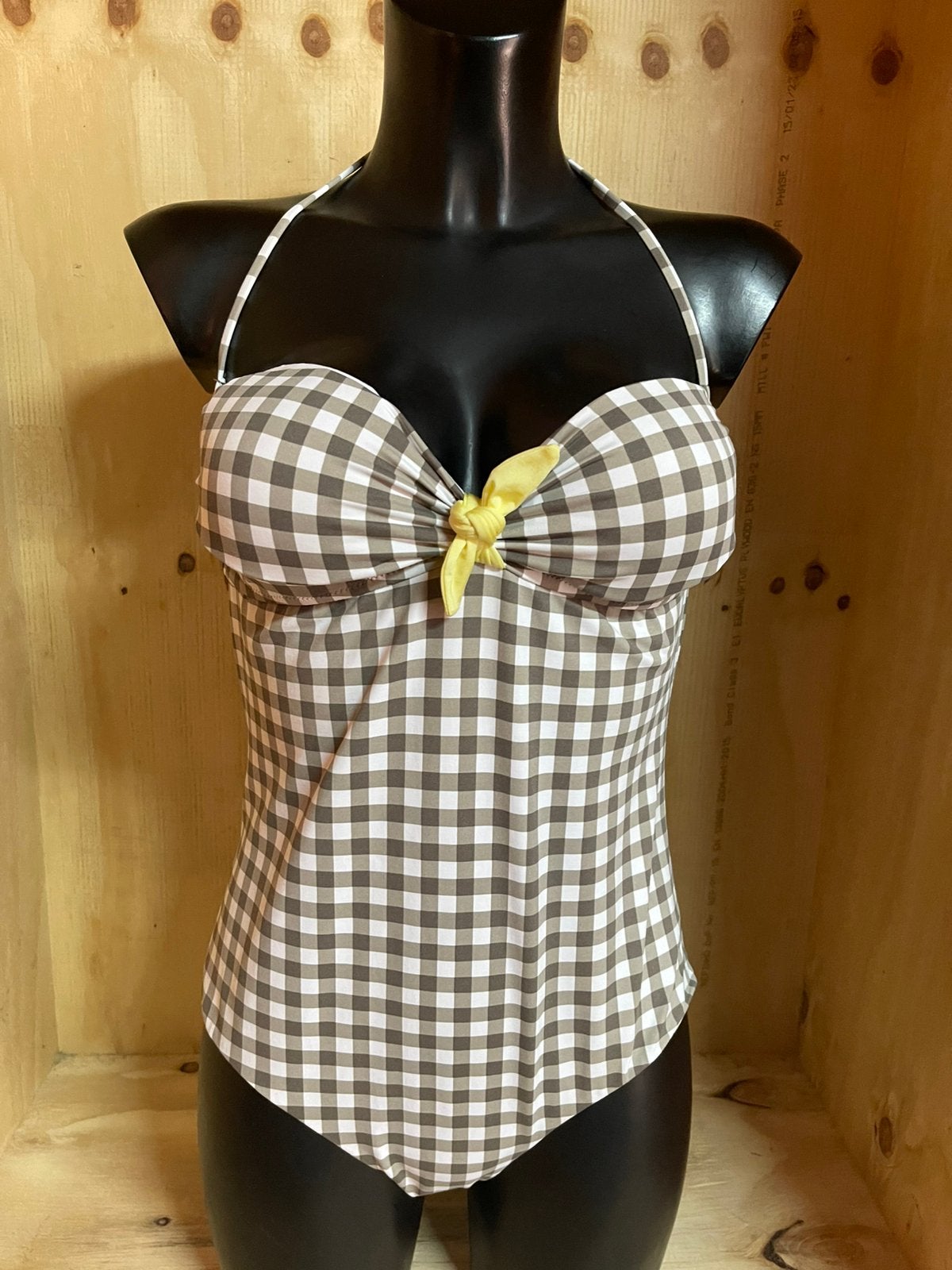 Pepita halter / strapless badpak Maat 34 en Maat 42, Verzenden, Nieuw, Badpak