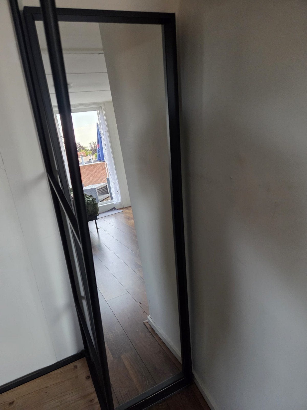 Spiegel / passpiegel / staande spiegel, Ophalen, Minder dan 50 cm, Zo goed als nieuw, 150 tot 200 cm