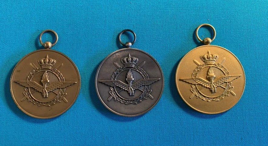 Militaire (sport-) medailles - Brons, zilver en goud, Ophalen of Verzenden, Brons, Nederland