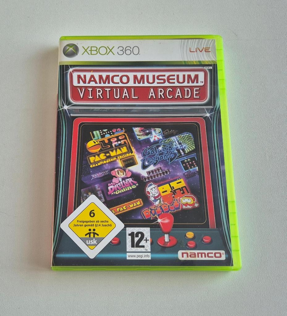 Namco Museum Virtual Arcade Xbox 360 Game Compleet, Spelcomputers en Games, Games | Xbox 360, Gebruikt, Avontuur en Actie, 1 speler