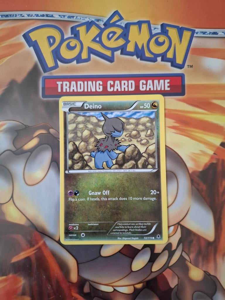Deino 72/119 XY Phantom Forces pokemon kaart nm, Ophalen of Verzenden, Zo goed als nieuw, Losse kaart