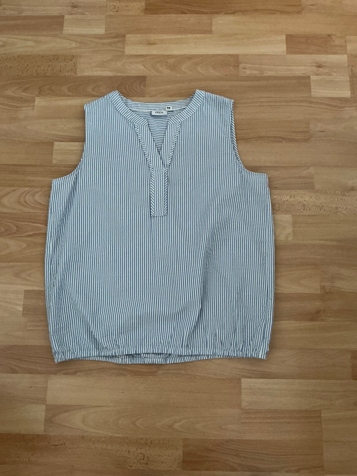 Merk:Cecil shirt /blouse Lichtblauw/wit streepje maat 44, Kleding | Dames, Cecil, Ophalen of Verzenden, Zo goed als nieuw, Blauw