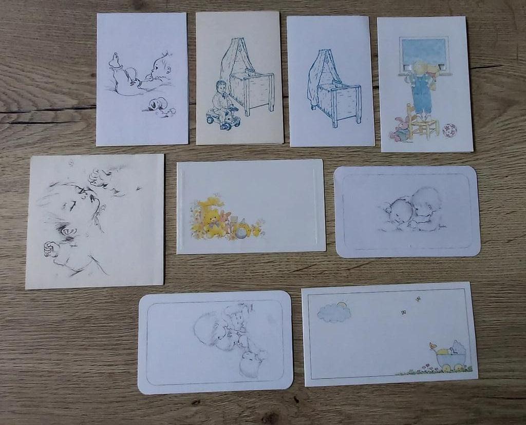 17 Geboortekaartjes Jaren 80., Verzamelen, Geboortekaartjes en Visitekaartjes, Ophalen of Verzenden, 1980 tot 1990, Geboortekaartje