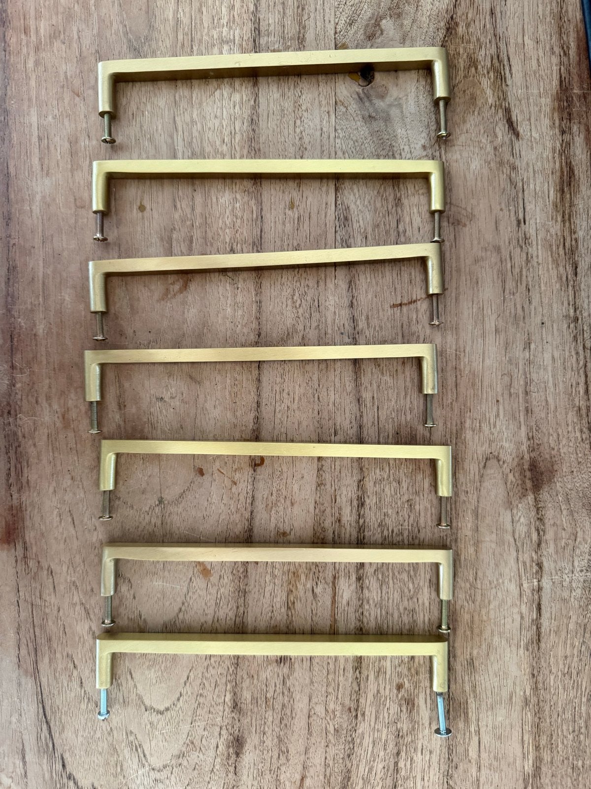 Gouden handgrepen voor keuken of meubels (7 stuks, 192mm), Goud, Ophalen of Verzenden, Metaal, Overige typen