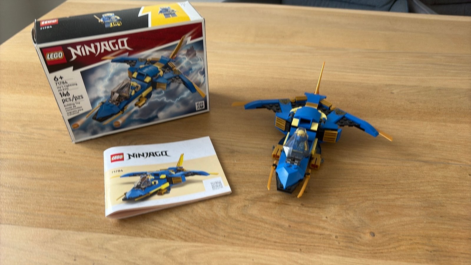 LEGO Ninjago 71784 Jay's Bliksemstraal EVO met boekje en doo, Kinderen en Baby's, Speelgoed | Bouwstenen, Ophalen of Verzenden